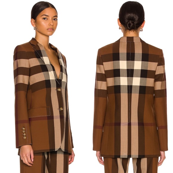 Burberry Sidon Jacket in Dark Birch Brown Check - Picture 3 of 15